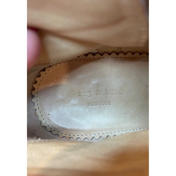 Rag & Bone Newbury Suede Leather Ankle Boots Size 37 Tan Brown - Picture 7 of 7